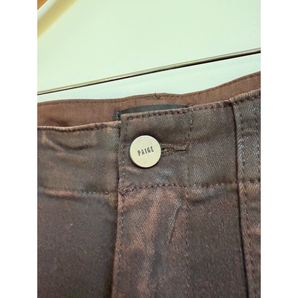 PAIGE Mayslie Transcend Denim Weekender Jogger 27"‎ Chicory Coffee Luxe Coating - Picture 9 of 16